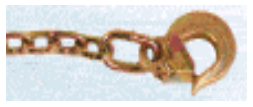 [ERSBA11-11] Safety Chains (Pair) w/hook on both ends