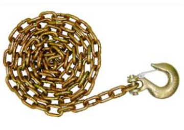 [ERSBA11-11D] Safety Chains w/Hook on one end (Pair)