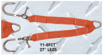 [ERSBA11-8FCT] V Strap w/8 in J Hook and T Hook