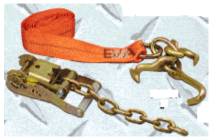 [ERSBA38-100N] Strap 2” w/Cluster Hook & Ratchet w/G70 Chain
